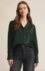Ana Satin Button Down - Garland