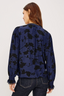 Magda Shirt - Navy Tossed Roses
