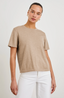 Cotton Cashmere Tee - Heather Oat