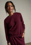 Ziggy Reverse Fleece Sweatshirt - Deep Burgundy
