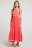 Zaelia Midi Dress - Ruby