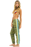 5 Stripe Women's Sweatpant - Camo/Lime Aqua