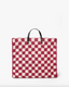Summer Simple Tote - Plummy/Cream Crochet Checker