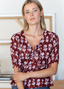 Bastian Top- Marigolds Rouge Linen Top