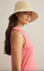 Mira Straw Bucket Hat - Natural