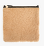 Clare V. Shearling Foldover Clutch- Cafe Au lait