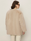 Reversible Fur Liner Jacket - Almond