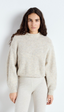 East Womens Sweater- Melange Powder Snow