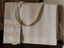 Thick Stripe XL All Day Bag - Taupe