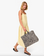 Clare V. Summer Simple Tote - Black/Cream Raffia