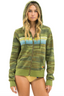 5 Stripe Hoodie - Camo/Lime Aqua