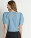 Cecily Baby Doll Top-Chambray