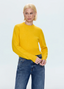 Sara Shrunken Crew Neck - Citron
