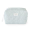 Large Cosmetic Pouch - Blue Stripe