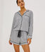 Kellen Pajama Set- Black White Gingham