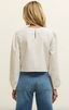 Tatiana Embroidered Cropped Top - White
