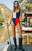 Scrunch One Piece - Americana Colorblock