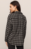 River Plaid Button Up - Ash Black