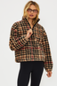 Leona Sherpa Jacket - Houndstooth