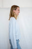 Breton Mini Striped Cardigan - Light Blue