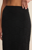 Via Lace Midi Skirt - Black