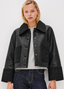 Dria Jacket-Black Shearling