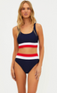 Mackenzie Swim Top - Americana Colorblock