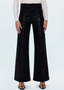 Lana H/R Ultra Wide Jean - Coated Noir