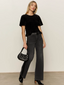We Belong Together Velvet Top - Black