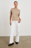 Cotton Cashmere Tee - Heather Oat