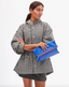 Foldover Clutch w/ Tabs - Electric Blue