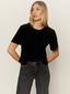 We Belong Together Velvet Top - Black