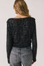 Sparrow L/S Sequin - Black