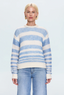 Moa Striped Sweater - Blue Stripe