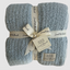 Solid Ribbed Luxe Blanket - Fog Blue