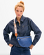 Grande Fanny - French Blue Diagonal Woven