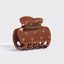 Rhinestone Puffy Claw Clip - Camel