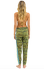 5 Stripe Women's Sweatpant - Camo/Lime Aqua