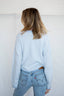 Breton Mini Striped Cardigan - Light Blue