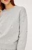 Ramona Sweatshirt - Heather Grey Embroidery