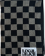 LB Checker Beach Towel- Blk/Grey