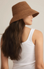 Mira Straw Bucket Hat - Tobacco