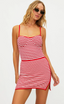 Eli Skirt - Crimson Stripe