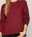 Cloud Spun Sweater- Red Dahlia