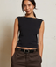 Elanor Muscle Jersey - Black