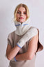 The Alpaca Mittens - Arctic White/Sky Blue