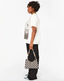 Flat Clutch with Tabs - Black Checker