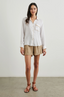 Charli Top - White Blanket Stitch