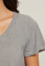 Hendrix V-Neck Tee - Ivory/Blk Stripe