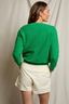 Ziggy Reverse Fleece Sweatshirt - Grass